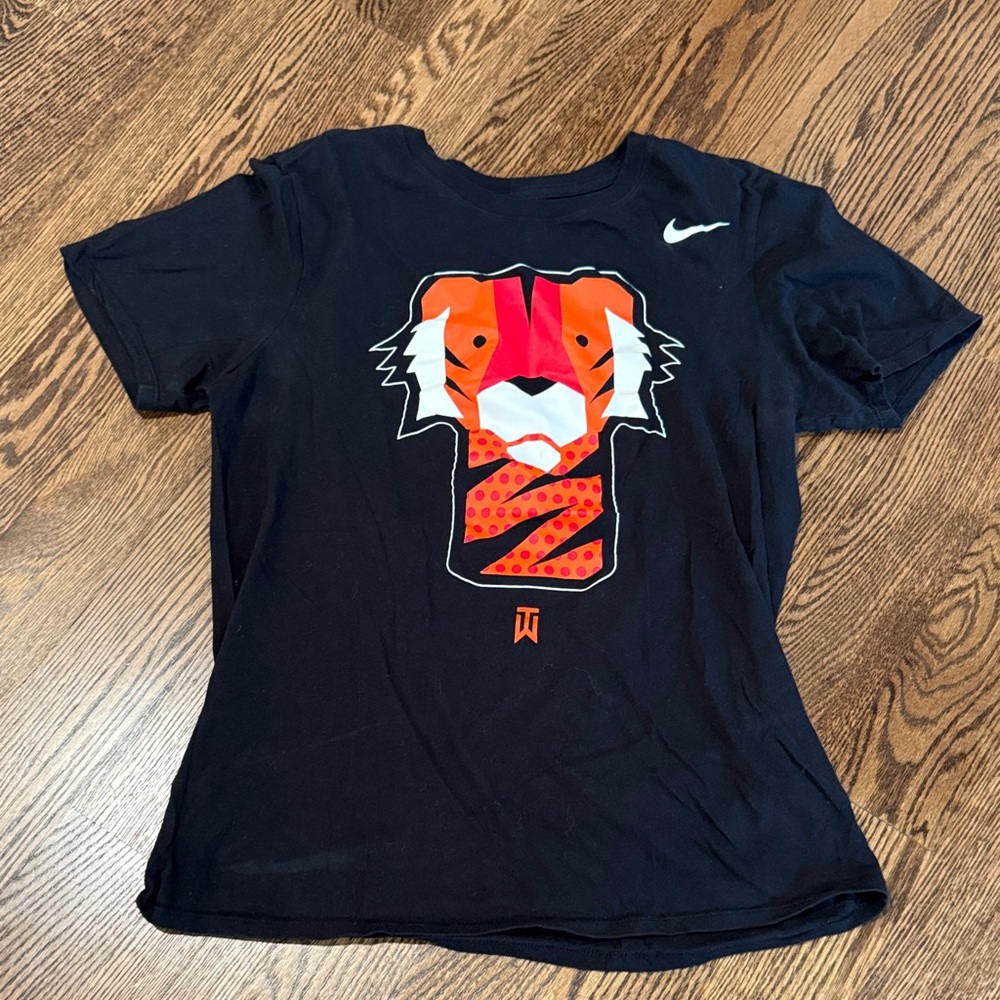 Tiger Woods Black and Orange Tee
